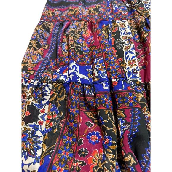 Julia Jordan Dress Multicolored Midi Size 8 Tiered NWT - Picture 8 of 14